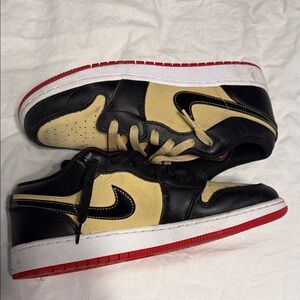 Jordan Kids Sneakers Black and Tan